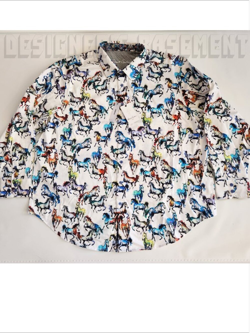ROBERT GRAHAM Year of Horse THOROUGHBRED LONG SLEEVE BUTTON SHIRT BIG 2XL NWT - Picture 2 of 10